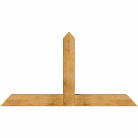 Ekena Millwork Portland Rough Sawn Timber Gable Bracket, Western Red Cedar, 72"W x 39"H x 6"D x 6"F, 13/12 Pitch GBW072X39X0606POR00RWR